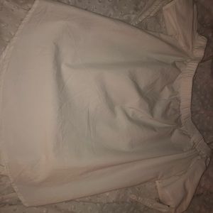 Off the shoulder top & button up skirt